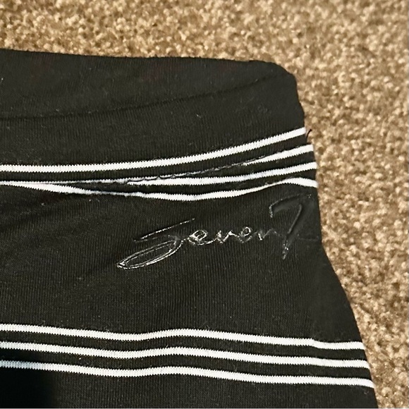 Black and White Stripe Maxi Skirt - Picture 2 of 3